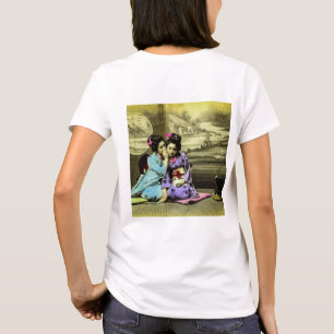 Camiseta Chicas de geisha del chisme del viejo japonés del