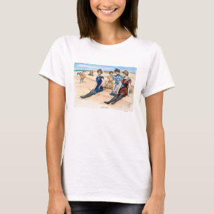 Camiseta Chicas de Gibson en la playa, 1900