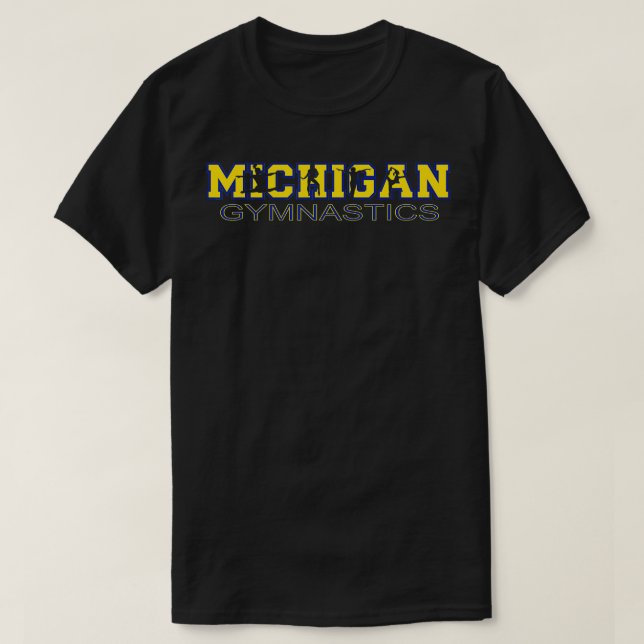 Camiseta Chicas De Gimnasia De Michigan Tumblando Gear Gymn (Diseño del anverso)