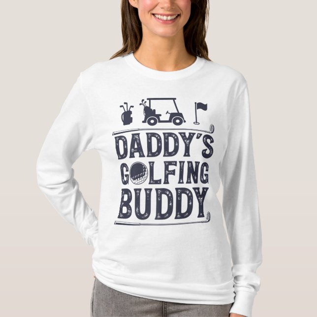 Camiseta Chicas de Golf Daddy's Golfing Buddy Funny Golfer  (Anverso)