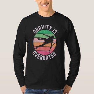 Camiseta Chicas de gravedad retro de traceur libre de parko