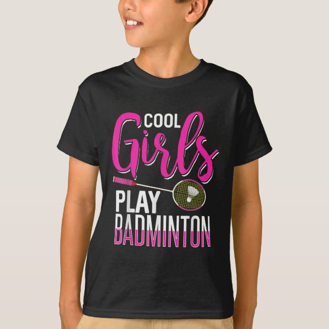 Camiseta Chicas de Guay juegan a Badminton (Anverso)