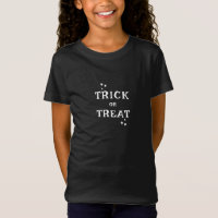 Chicas de Halloween blancos y negros trucos o truc