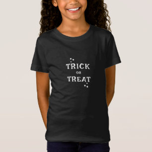 Camiseta Chicas de Halloween blancos y negros trucos o truc