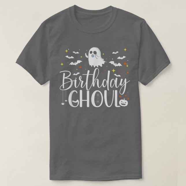 Camiseta Chicas de Halloween de Cumpleaños Ghoul Mujeres Fa (Diseño del anverso)