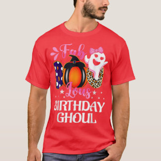 Camiseta Chicas de Halloween de Cumpleaños Ghoul Mujeres Fa