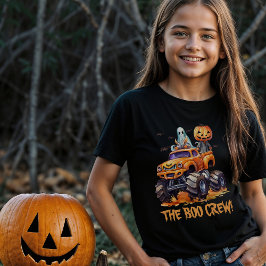 Camiseta Chicas de Halloween del equipo familiar moderno