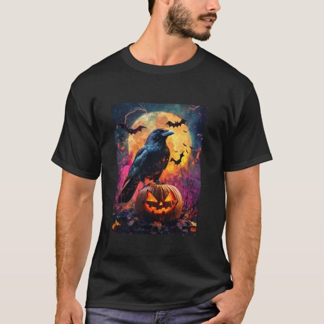 Camiseta Chicas de Halloween diseñan sala para niños de cal (Anverso)
