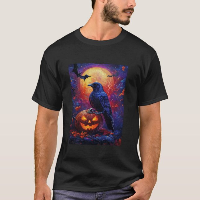 Camiseta Chicas de Halloween diseñan sala para niños de cal (Anverso)
