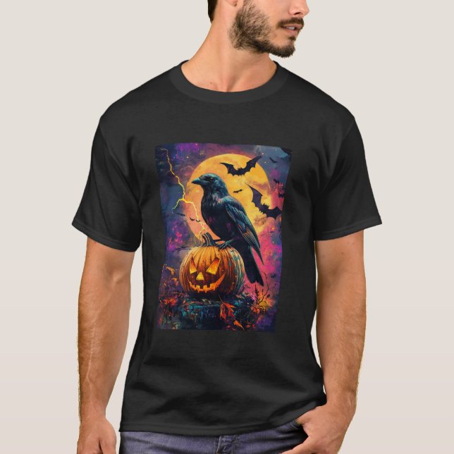 Camiseta Chicas de Halloween diseñan sala para niños de cal (Anverso)