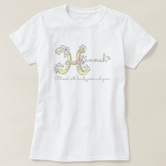 Camiseta Chicas de Hannah nombran personalizado decorativo