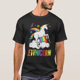 Camiseta Chicas de Hanukkah Jewnicorn, judía unicornio, Cha