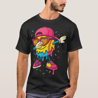 Camiseta Chicas de helado de goteo de sóftbol haciendo dabb
