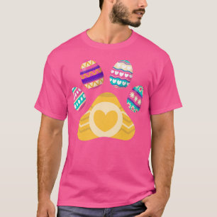 Camiseta Chicas de Huevo de Pascua de Gato de Perro Cute Ma