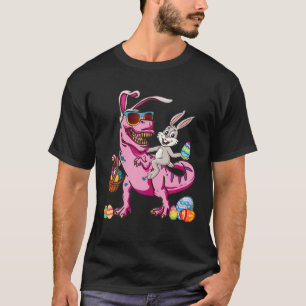 Camiseta Chicas de huevos de pascua de dinosaurio y de rex 