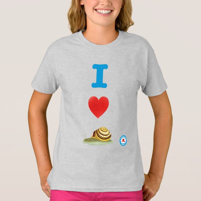 Camiseta Chicas de I Heart Snails (Anverso)