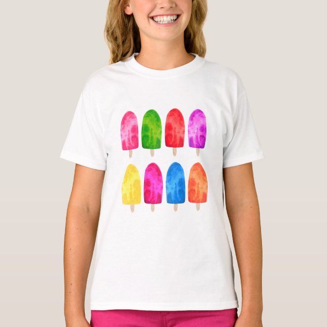 Camiseta Chicas de Ice Lolly Popsicle (Anverso)