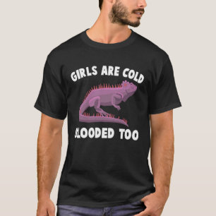 Camiseta Chicas De Iguanas Sangre Fría Y Mascota De Reptile