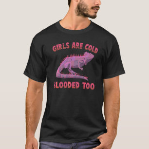 Camiseta Chicas De Iguanas Sangre Fría Y Mascota De Reptile