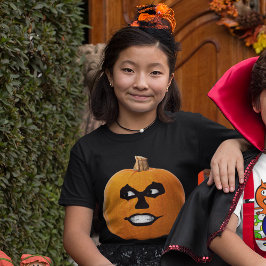 Camiseta Chicas de Jack o'Lantern Sinister Face Halloween