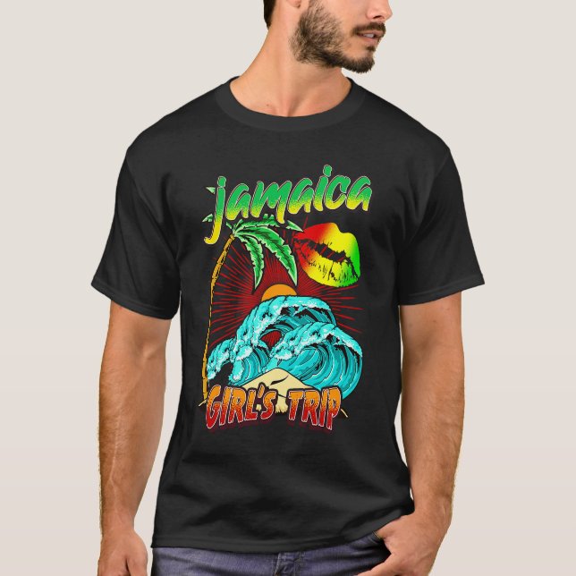 Camiseta Chicas de Jamaica Viaje de Weekend Gateway Besties (Anverso)
