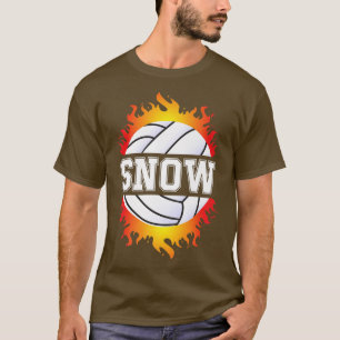 Camiseta Chicas de jugador de voleibol con nombre de nieve,