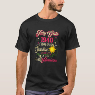 Camiseta Chicas de julio de 1940 Cumpleaños 82 años