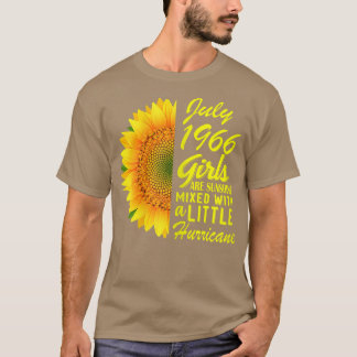 Camiseta Chicas de julio de 1966 Sunflower 56th Birthday Gi
