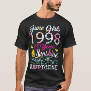 Camiseta Chicas De Junio De 1998 Cumpleaños De 23 Años Awes