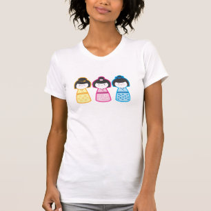 Camiseta Chicas de Kokeshi