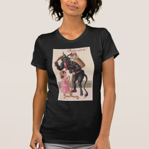 Camiseta Chicas de Krampus Sasuing Vintage Holiday Navidade