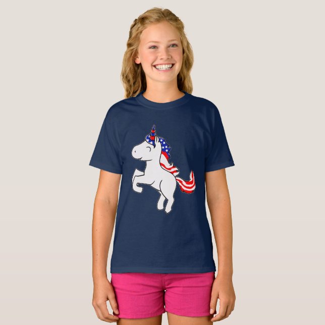 Camiseta Chicas de la bandera de los Estados Unidos, Patrió (Anverso completo)