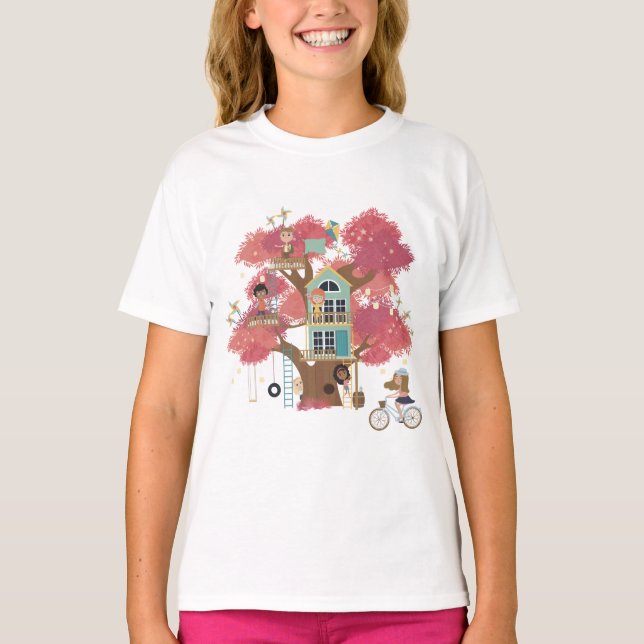 Camiseta Chicas de la colección Treehouse Ruffle T-Shirt (Anverso)