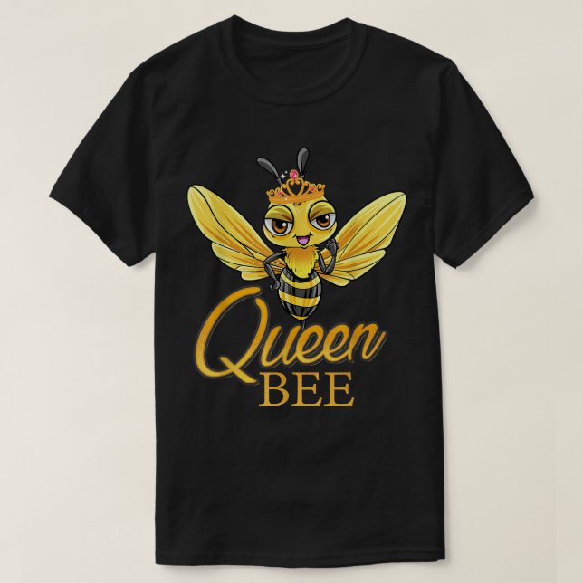 Camiseta Chicas de la Corona de Abejas Reina Bebida (Diseño del anverso)