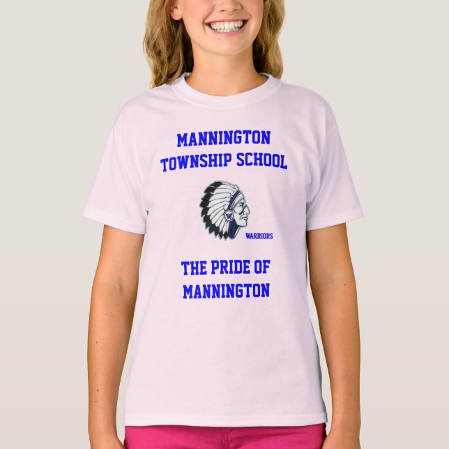 CAMISETA CHICAS DE LA ESCUELA DE LA CIUDAD DE MANNINGTON RI (Anverso)