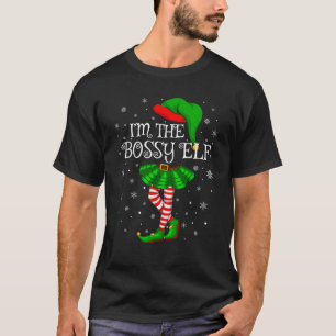 Camiseta Chicas de la familia Yo soy la jefa Elf Chris