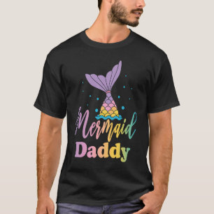 Camiseta Chicas de la fiesta de cumpleaños Mermaid Daddy