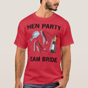 Camiseta Chicas de la fiesta de la novia Tacones altos para