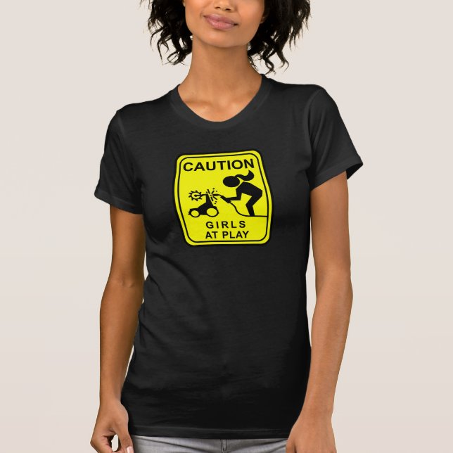 Camiseta Chicas de la precaución en el juego (Anverso)