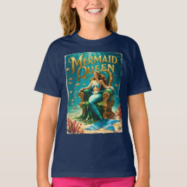 Camiseta Chicas de la reina de la sirena retro Ocean Prince