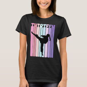 Camiseta Chicas de la Retro Taekwondo Karate de 13 años par