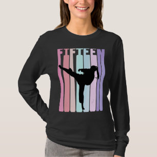 Camiseta Chicas de la Retro Taekwondo Karate de 15 años par