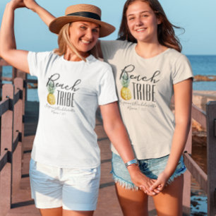 Camiseta Chicas de la Tribu de la Playa Vacaciones de Despe
