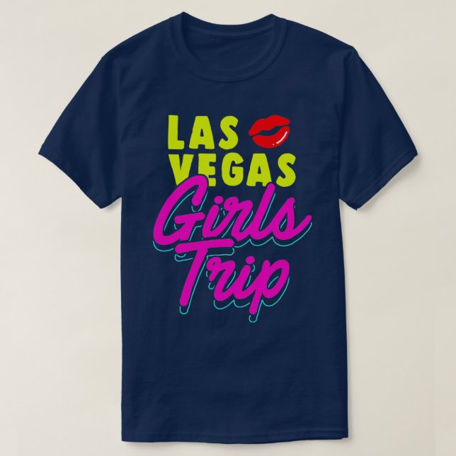 Camiseta Chicas de Las Vegas viajan a Bachelorette Party Ne (Diseño del anverso)
