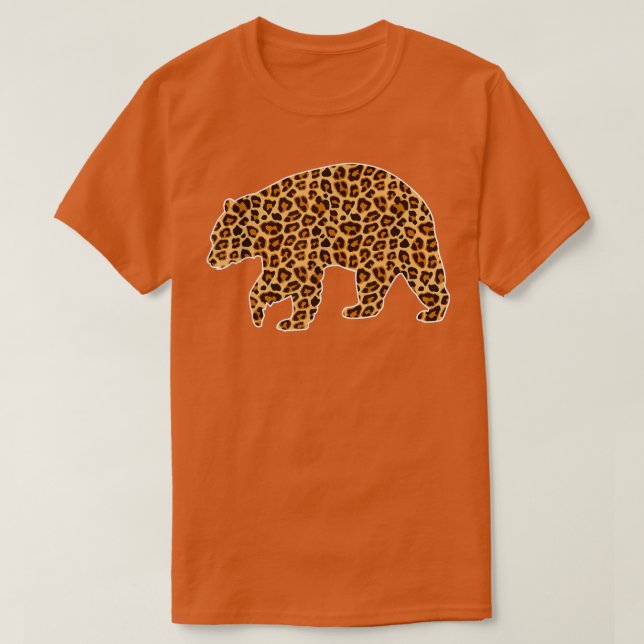 Camiseta Chicas De Leopardo De Animales Mascotas De Oso Lov (Diseño del anverso)