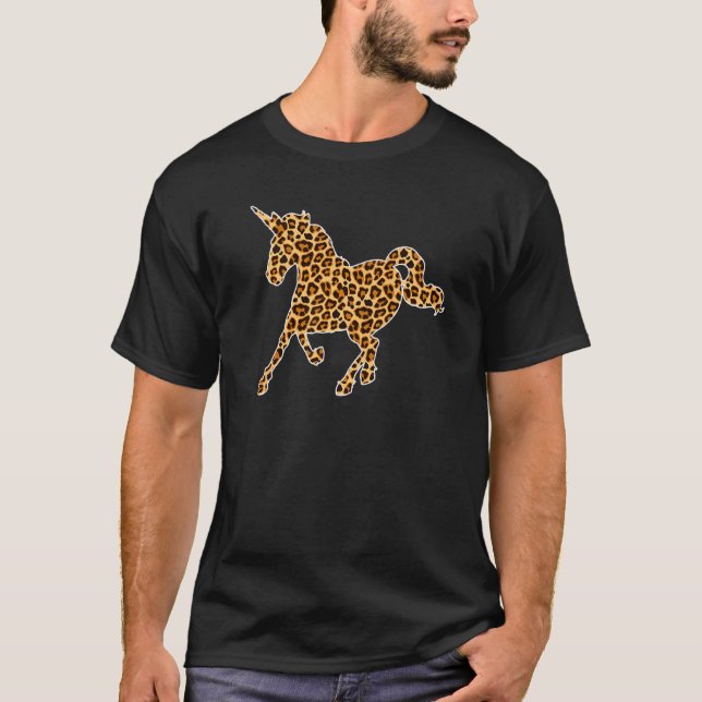 Camiseta Chicas de leopardo de la impresión de animales de  (Anverso)