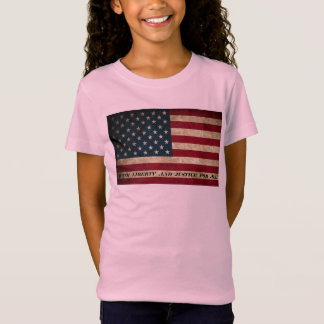 Camiseta Chicas de los Camisas de la Libertad de la Bandera