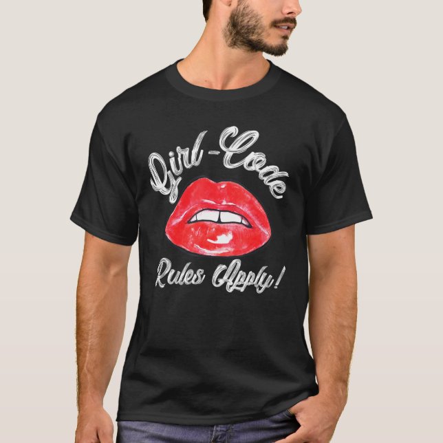 Camiseta Chicas de los labios rojos Código Mis Reglas Aplic (Anverso)
