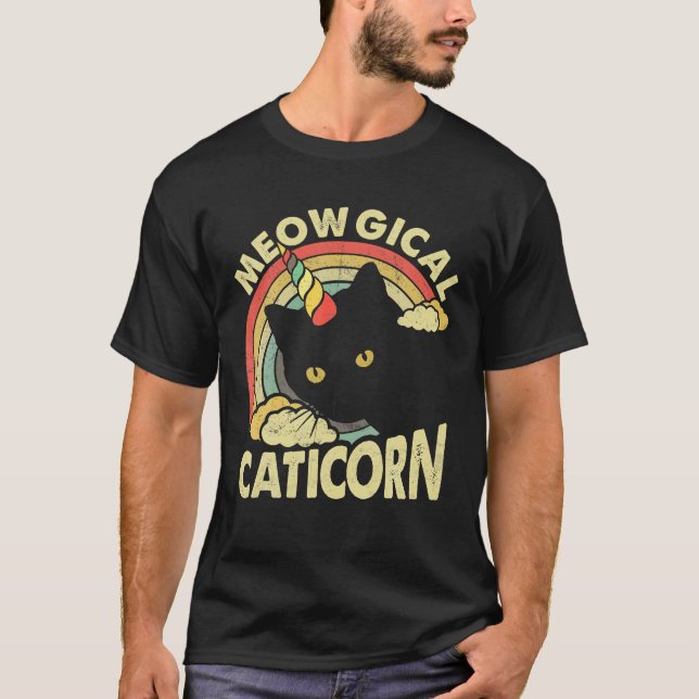 Camiseta Chicas de maíz unicornio para gatos kitcoscorn (Anverso)