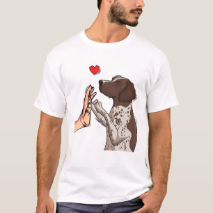 Camiseta Chicas de mamá de perro del GSP, el puntero alemán